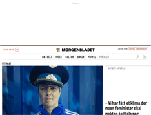 Tablet Screenshot of morgenbladet.no